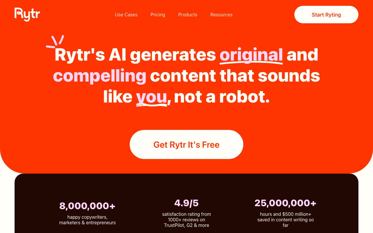 Rytr 截图