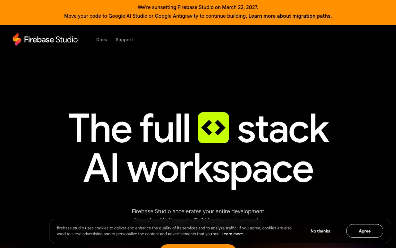 Firebase Studio 截图