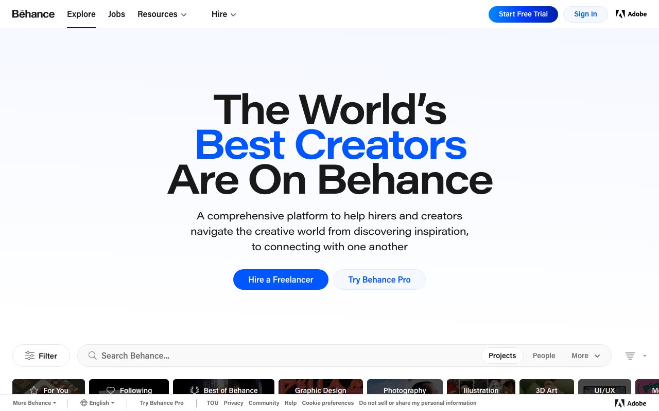 Behance 截图