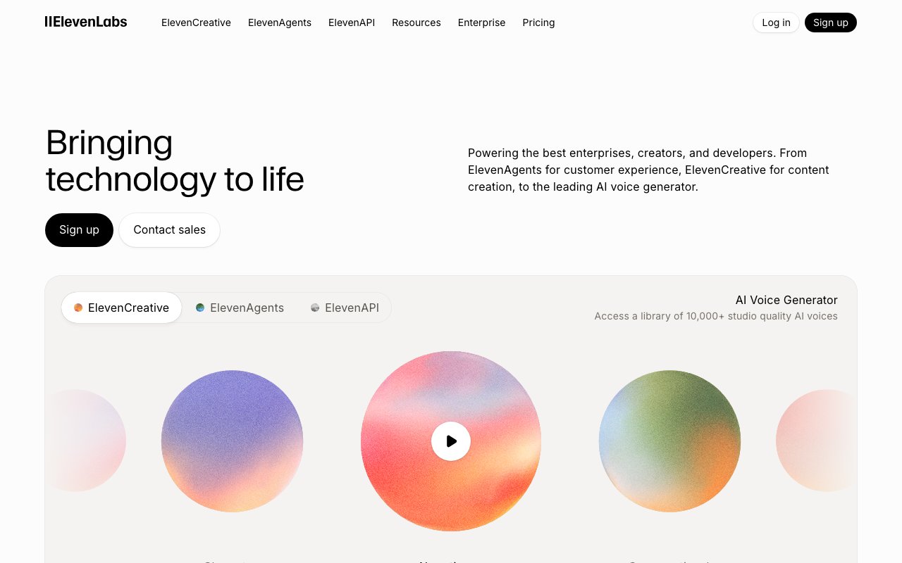 ElevenLabs 截图