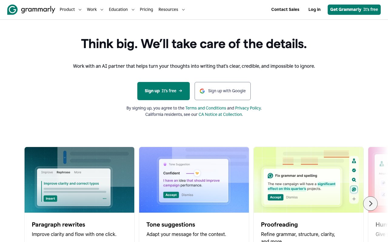Grammarly 截图