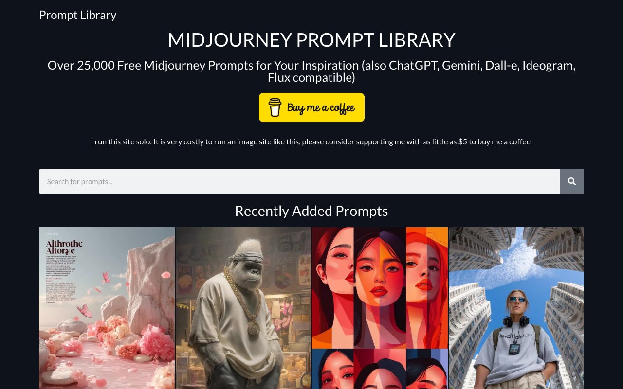 Prompt Library 截图