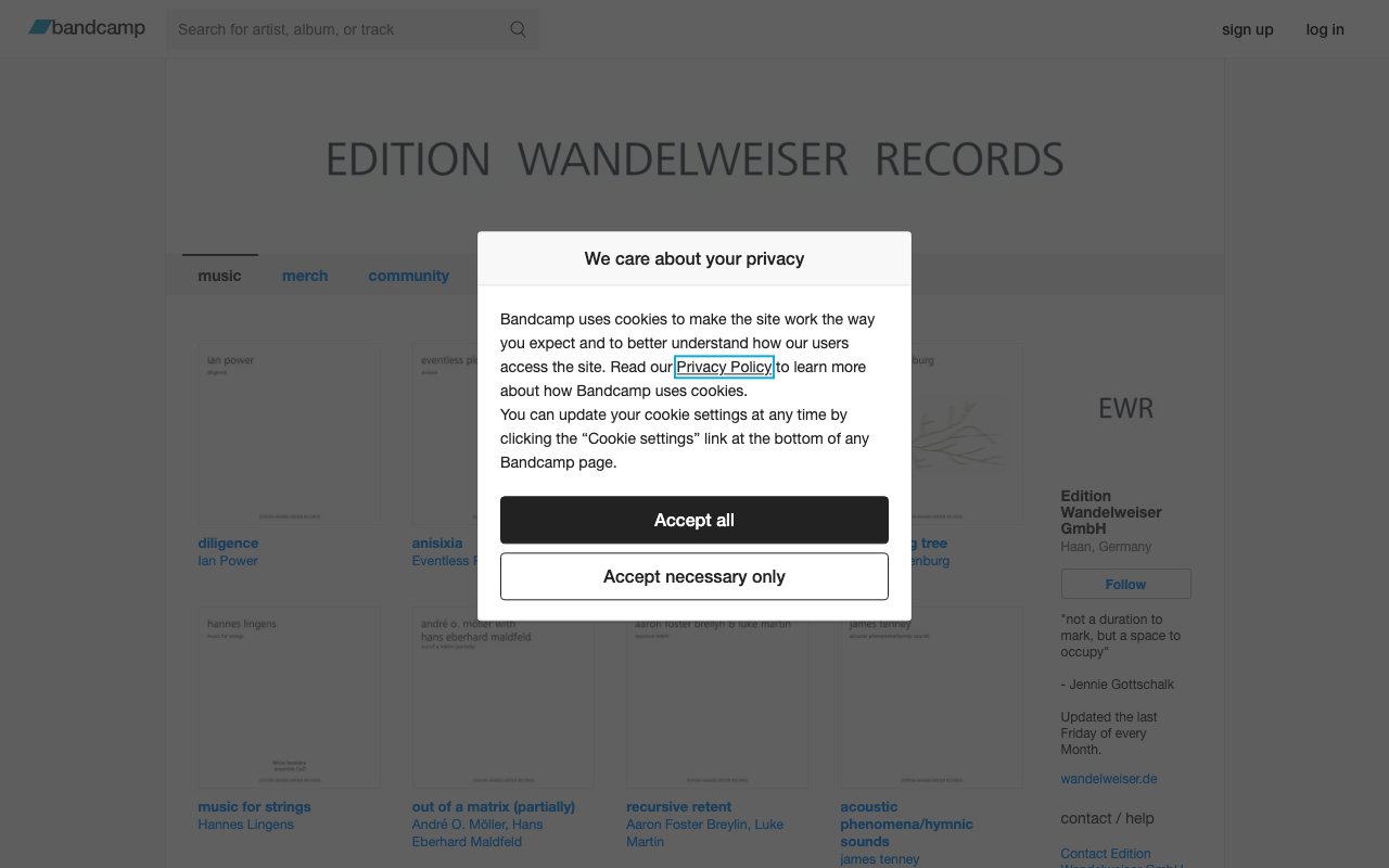 Edition Wandelweiser Records 截图