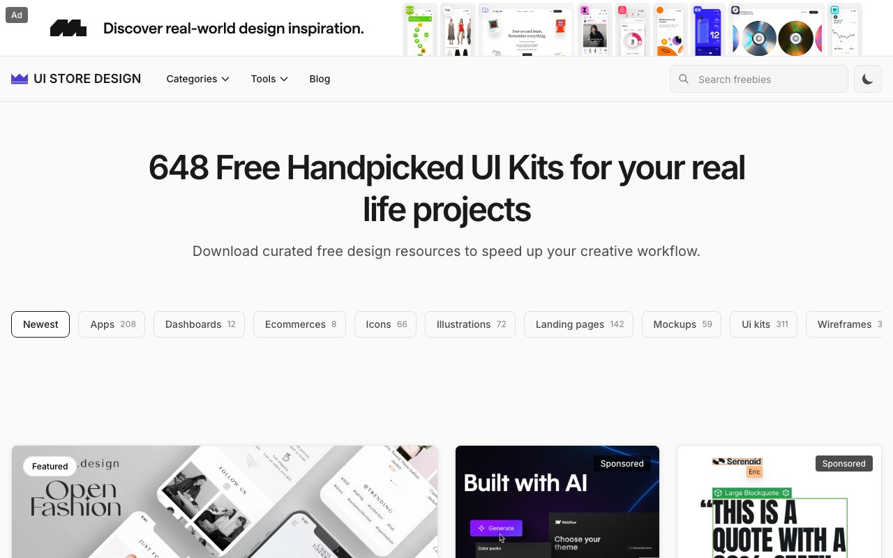 UI STORE DESIGN 截图