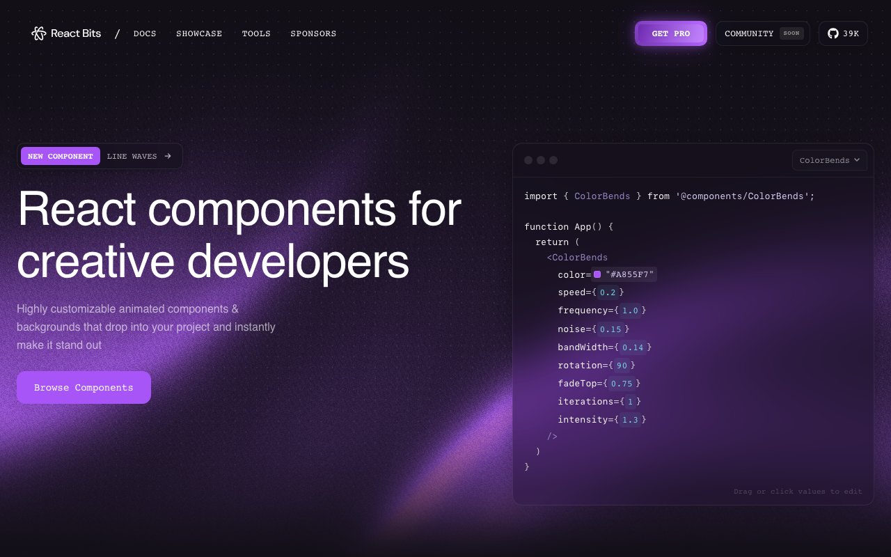 React Bits 截图