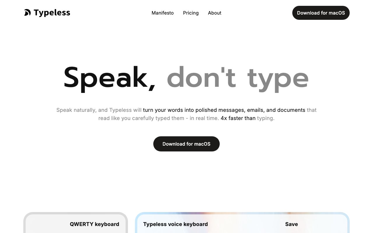 Typeless 截图