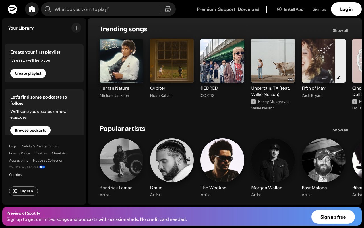 Spotify 截图