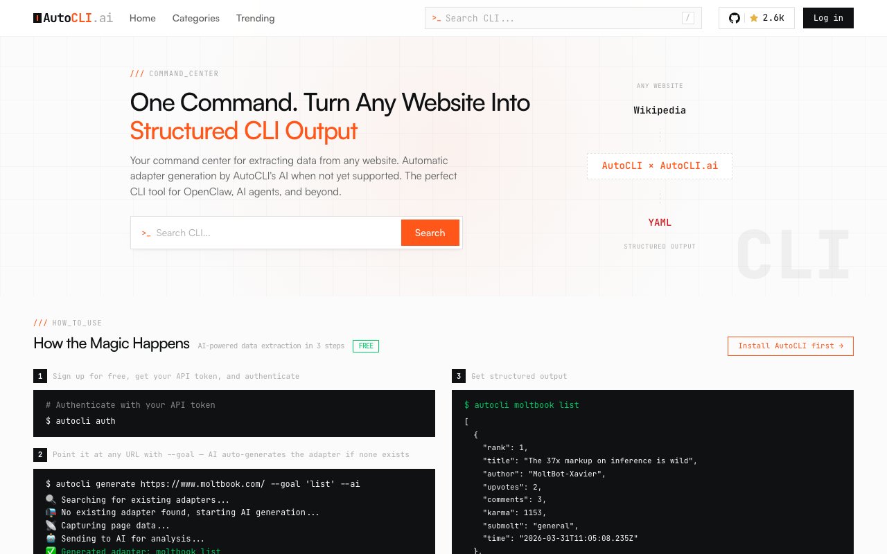 AutoCLI.ai 截图