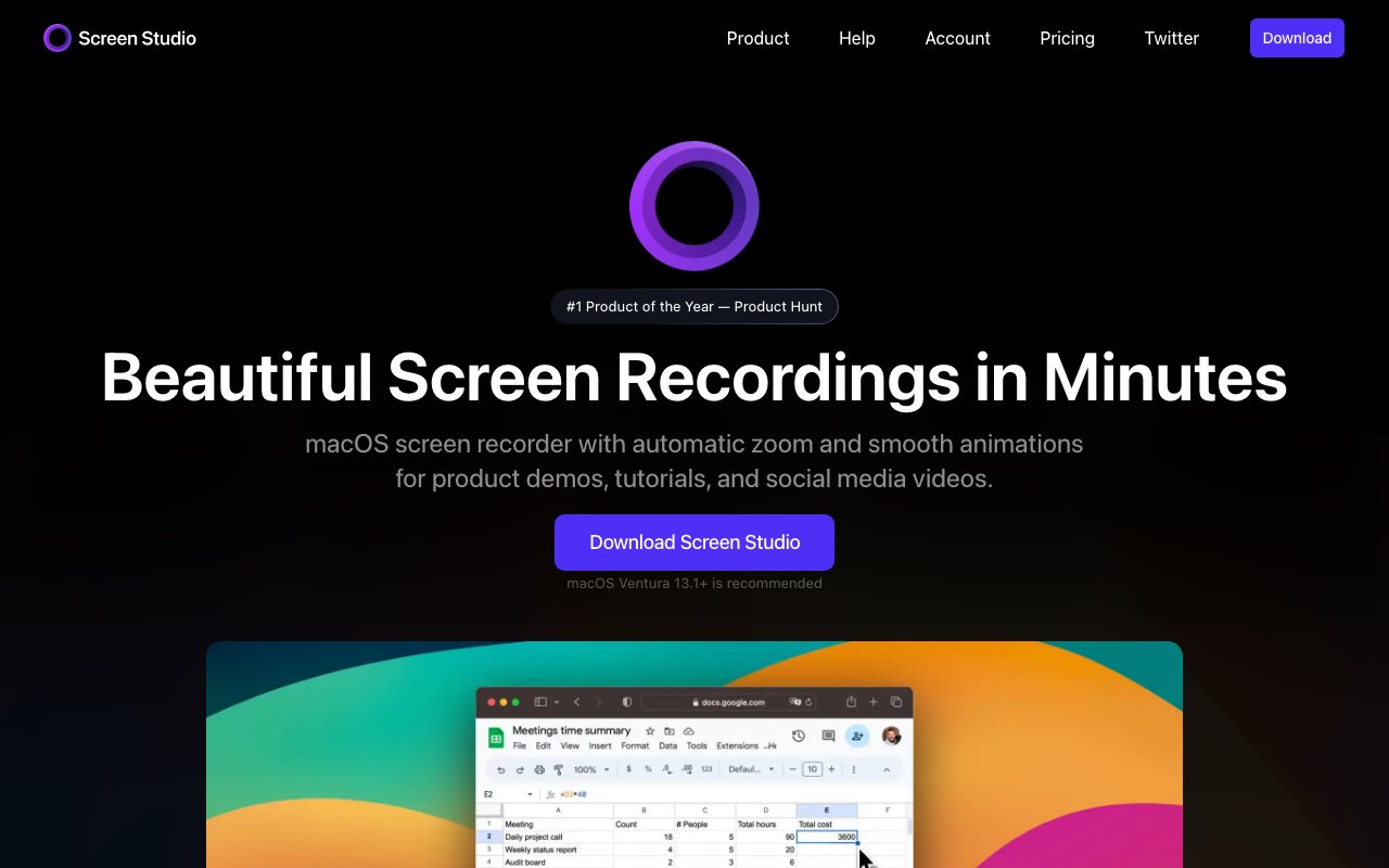Screen Studio 截图