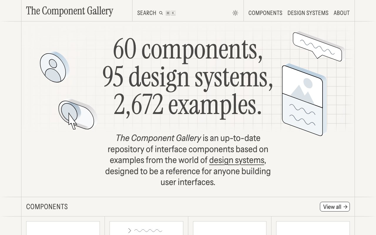 The Component Gallery 截图