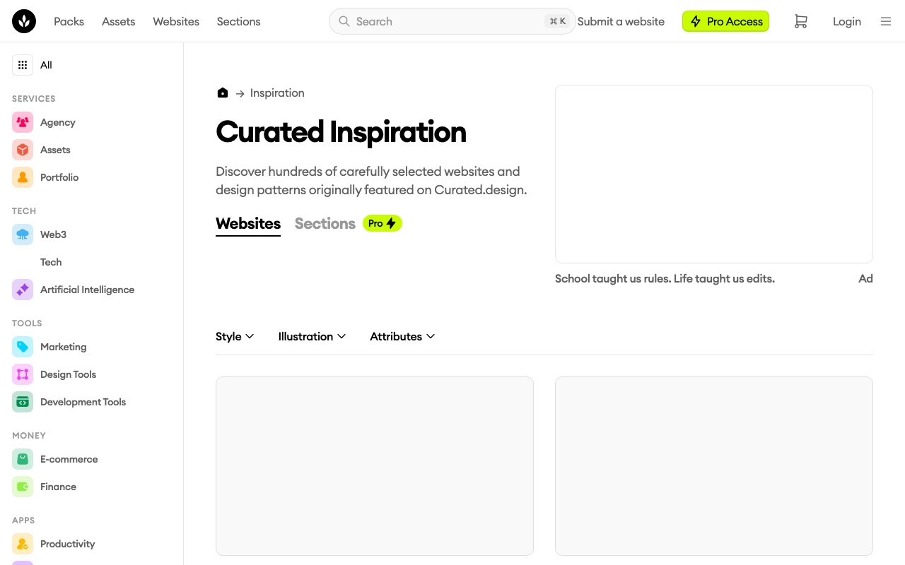 Curated Inspiration 截图