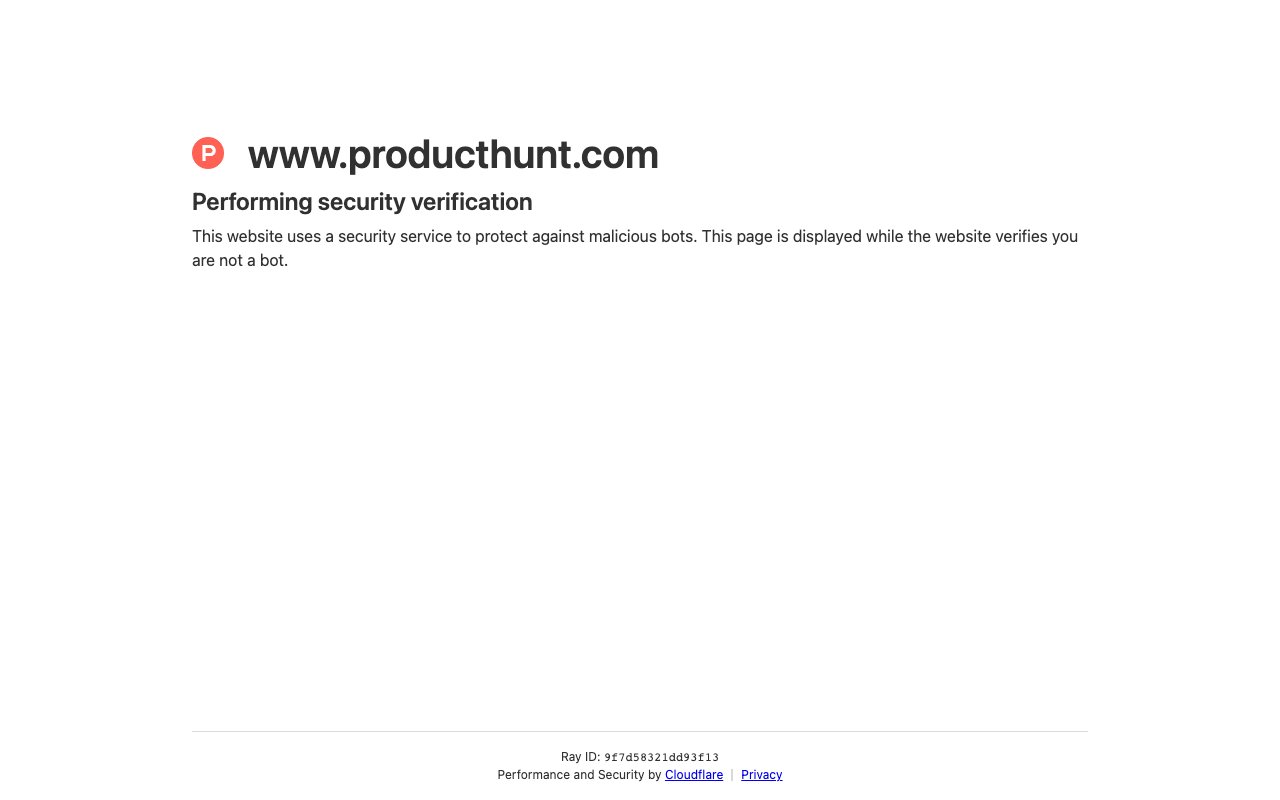 Product Hunt 截图