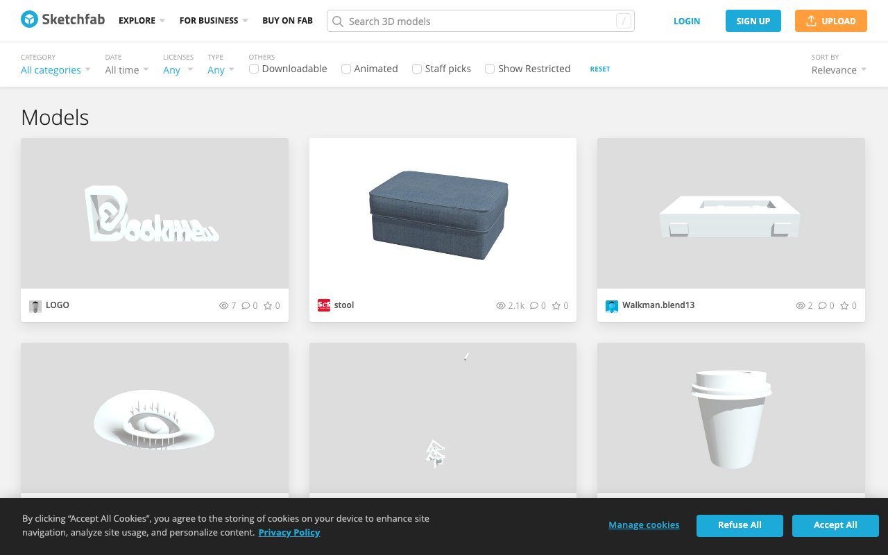 Sketchfab 截图