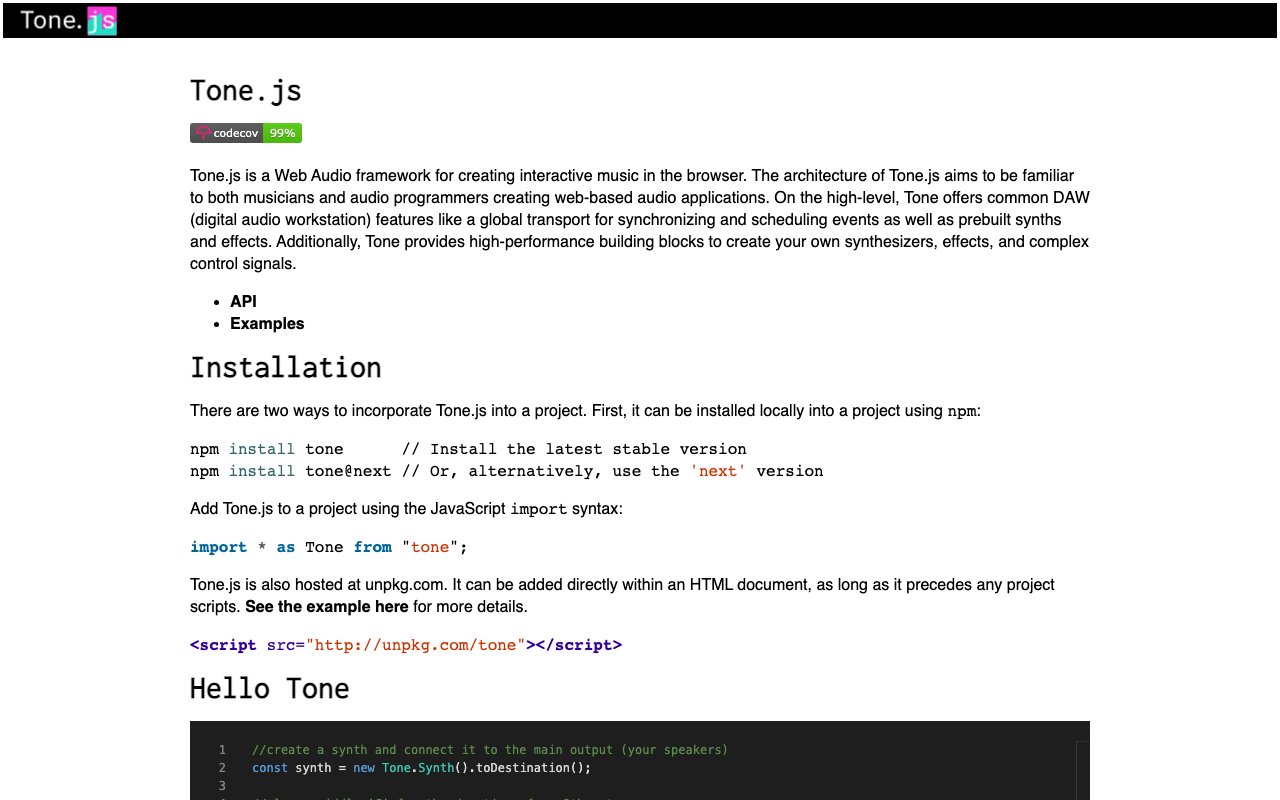 Tone.js 截图