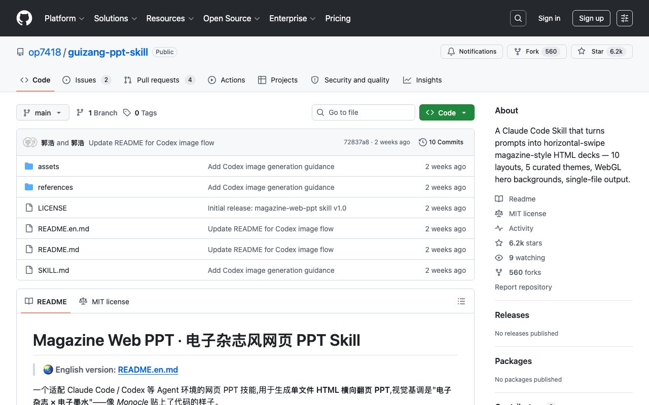 Magazine Web PPT Skill 截图